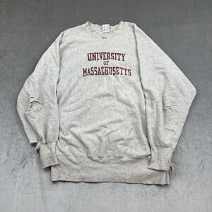 VTG University of Massachusetts Sweatshirt Champion Mens Size XL